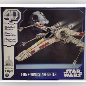 Star Wars 4D Build T-65 X-Wing Starfighter Set - Red and White